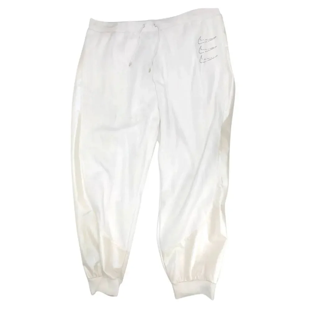 Nike Women's White Iridescent Opal Fleece Oversized Joggers Plus Size XXL